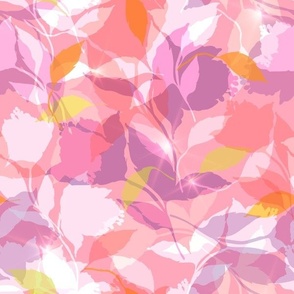 Kaleidoscope Floral Foliage _Pink