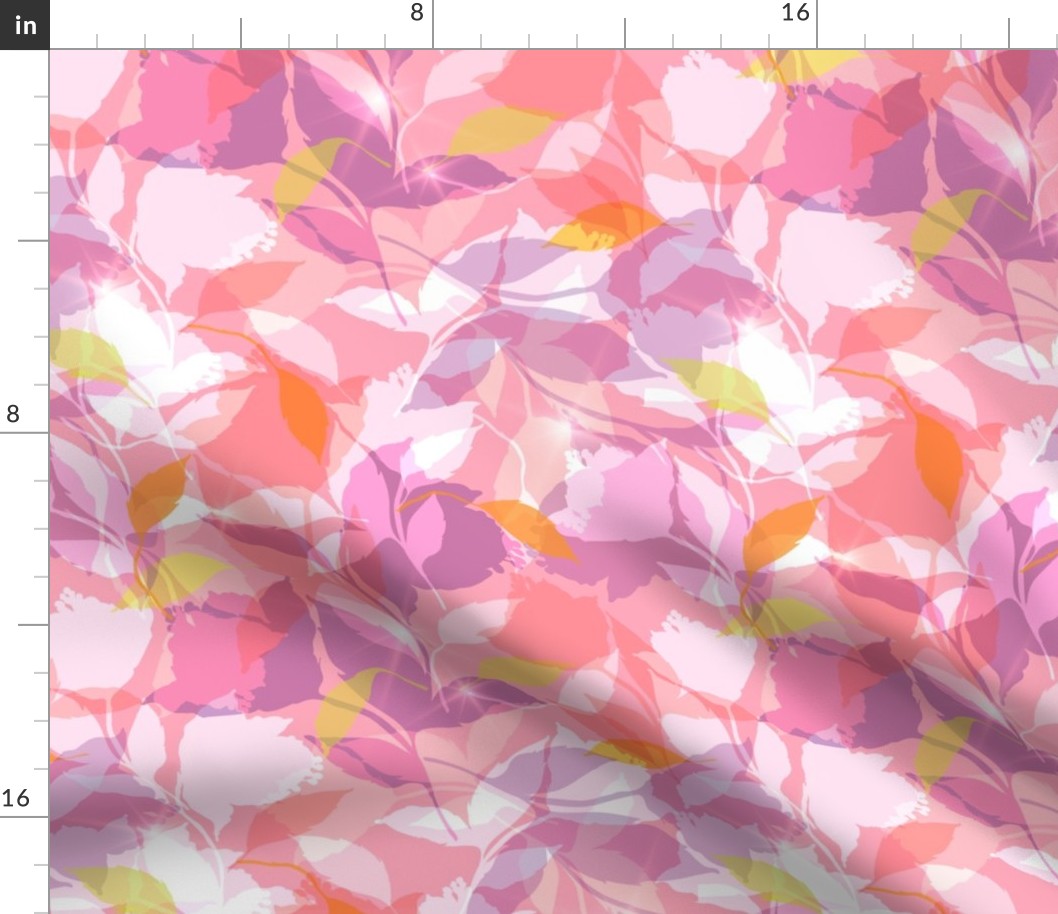 Kaleidoscope Floral Foliage _Pink