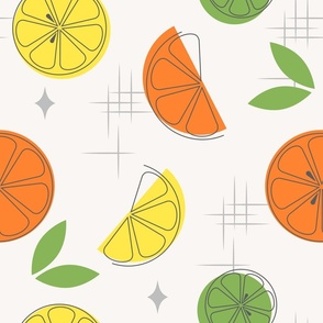Atomic Inspired Citrus Pattern