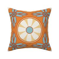 Boho Summer Breeze Tile 1 Orange