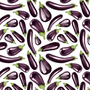 Eggplant (aubergine) for everybody - Large - white