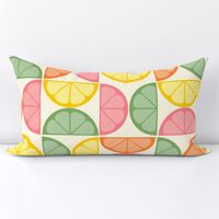 Vintage Mid Century Modern Citrus Print