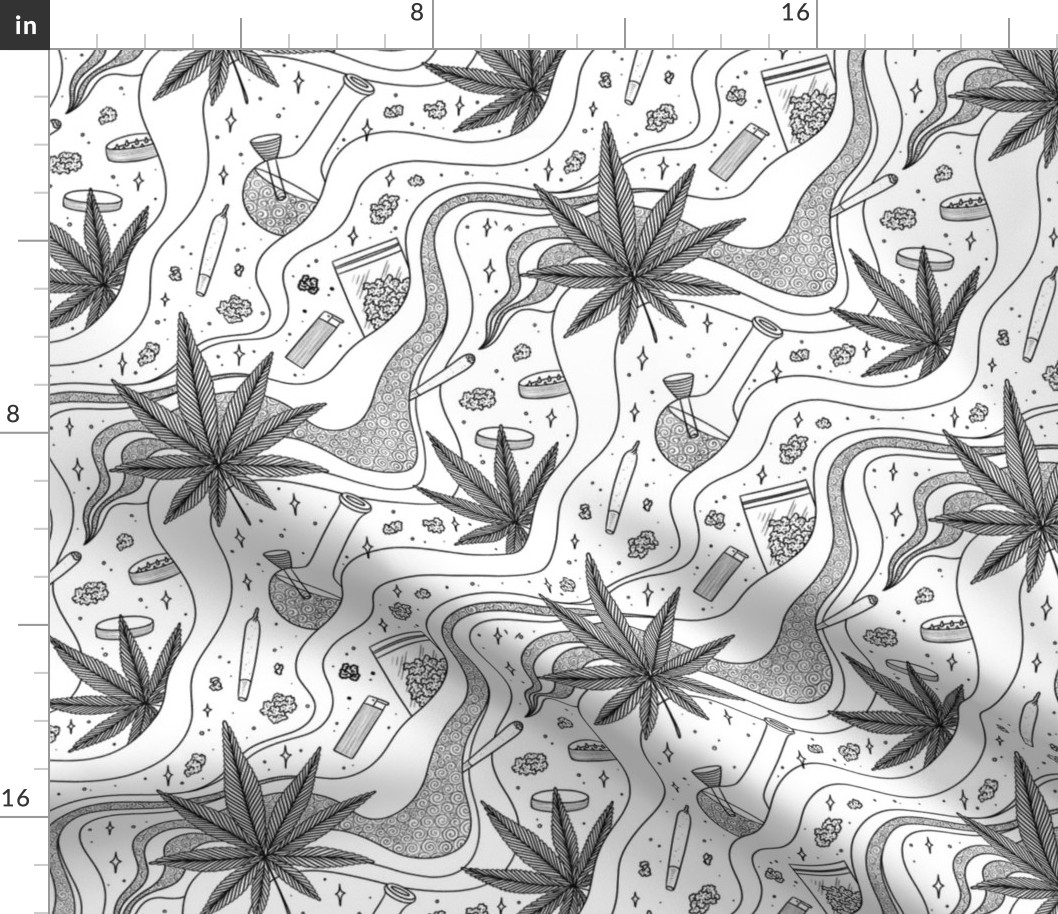 #210 Marijuana leaves