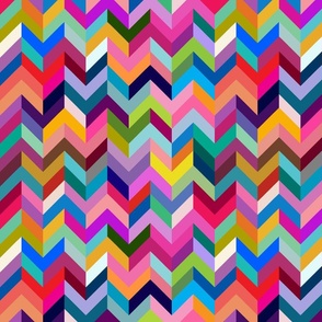 rainbow reimagined chevron stripes