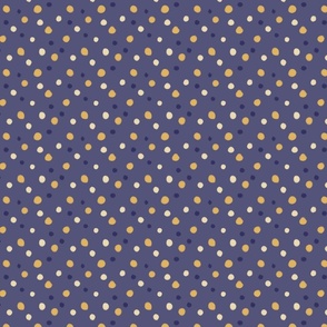 Funny dots with purple background