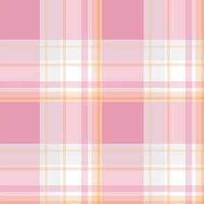 Pink Orange Plaid Pattern - CuCSP
