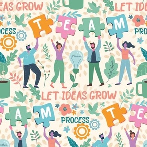 teamwork - let ideas grow