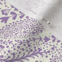 Damask Flowers-purple