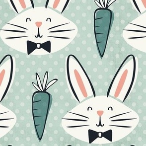 Lunch Bunny Easter Mint Green Large Scale