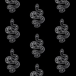 Bewitching Snakes Greyscale