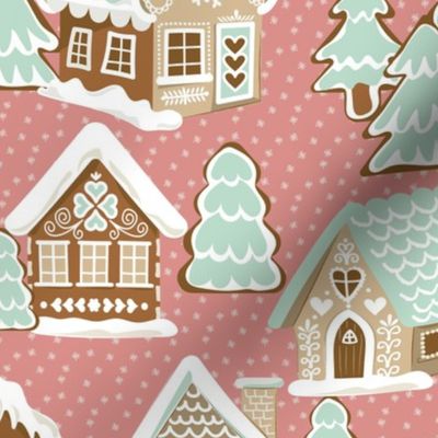 Gingerbread Village - Pink