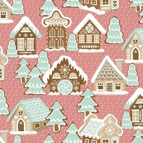 Gingerbread Village - Pink