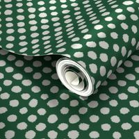 Brushed Polka Dots Emerald Natural large