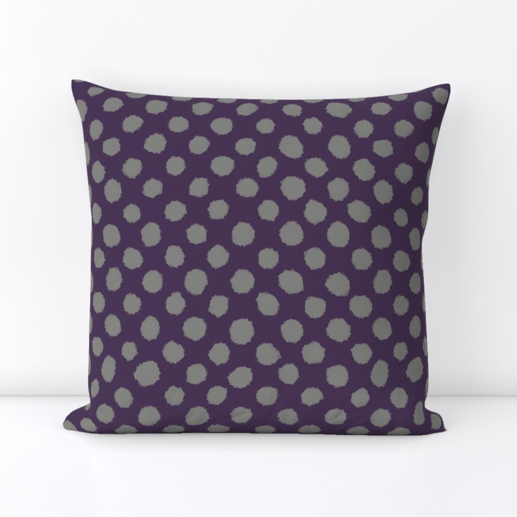 Brushed Polka Dots Pewter 848681 Plum 483354 