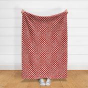 Brushed Polka Dots Poppy Red bd2920 and White ffffff large