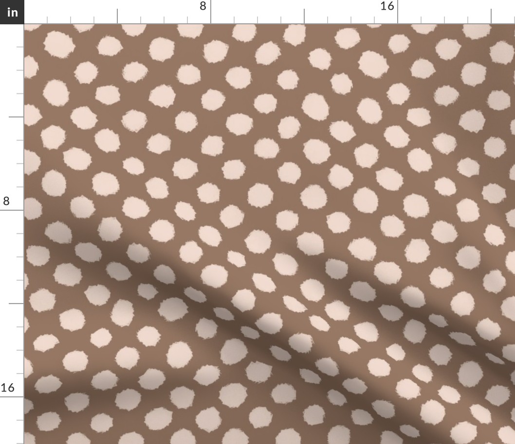 Brushed Polka Dots Mocha 957663 Blush efdace Large 