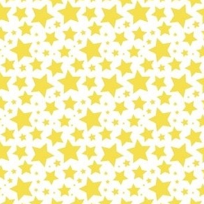 Illuminating yellow stars on white (small)