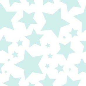 Mint stars on white (large)