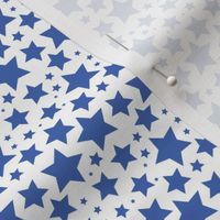 Royal blue stars on white (small)