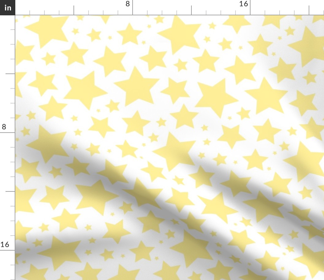 Yellow stars on white (large)