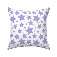 Lilac stars on white (large)