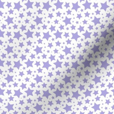 Lilac stars on white  (small)