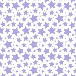 Lilac stars on white  (small)