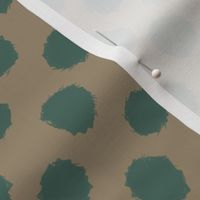 Brushed Polka Dots Mushroom 9d8c71 Pine 496b60