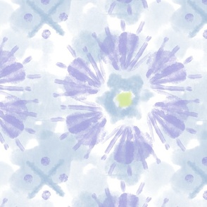 Pastel Tie Dye Abstract Flower, Jumbo