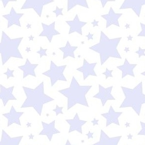 Digital Lavender stars on white (medium)