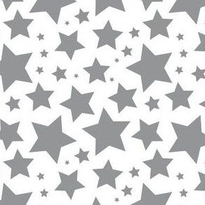 Ultimate gray stars on white (medium)
