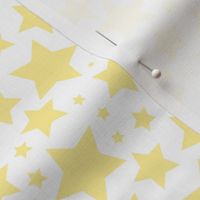 Yellow stars on white (medium)