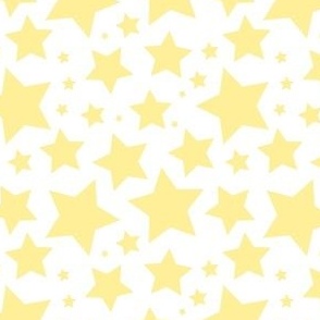 Yellow stars on white (medium)