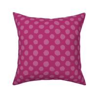 Brushed Polka Dots Bubble Gum b1316f and Peony bf6493 Large