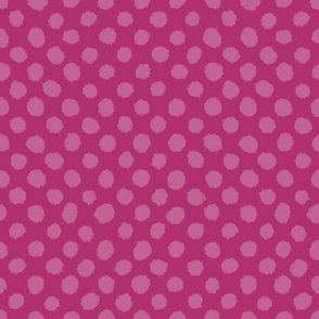 Brushed Polka Dots Bubble Gum b1316f and Peony bf6493 Large