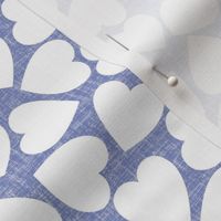 Textured blue hearts 