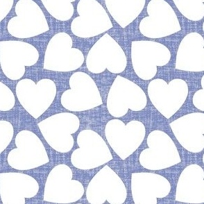 Textured blue hearts 
