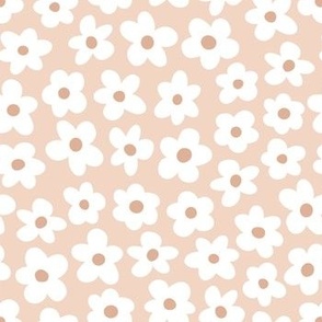 Boho Flowers - Blush Background