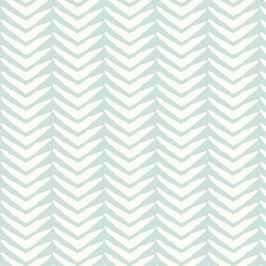 Soft Chevrons Natural on Sea Glass