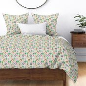 Tropical animals and flowers Motif 2 light grey (Westar)