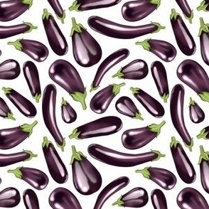 Eggplant (Aubergine) - Mini - White