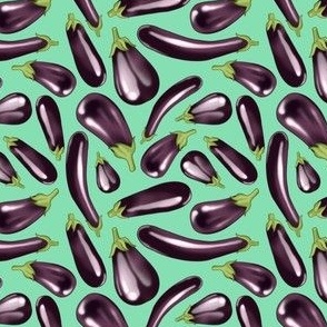 Eggplant (Aubergine) - Mini - Green