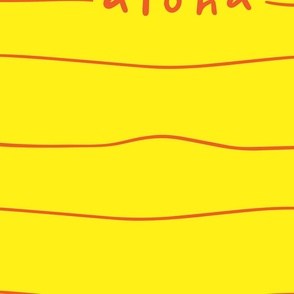 Aloha Lines Yellow and Red JUMBO