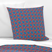 pinecone houndstooth bluebell bubble gum Large 