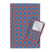 pinecone houndstooth bluebell bubble gum Large 