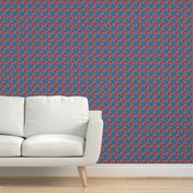 pinecone houndstooth bluebell bubble gum Large 