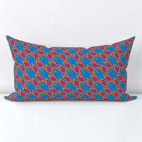 pinecone houndstooth bluebell bubble gum Large 