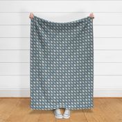 Pinecone Houndstooth Pewter and Sky Large