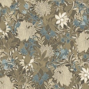 Heritage Revival - Hand Painted Vintage Floral - Color 2 