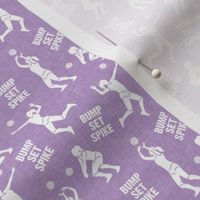 (small scale) Bump Set Spike - volleyball players - lavender - LAD22